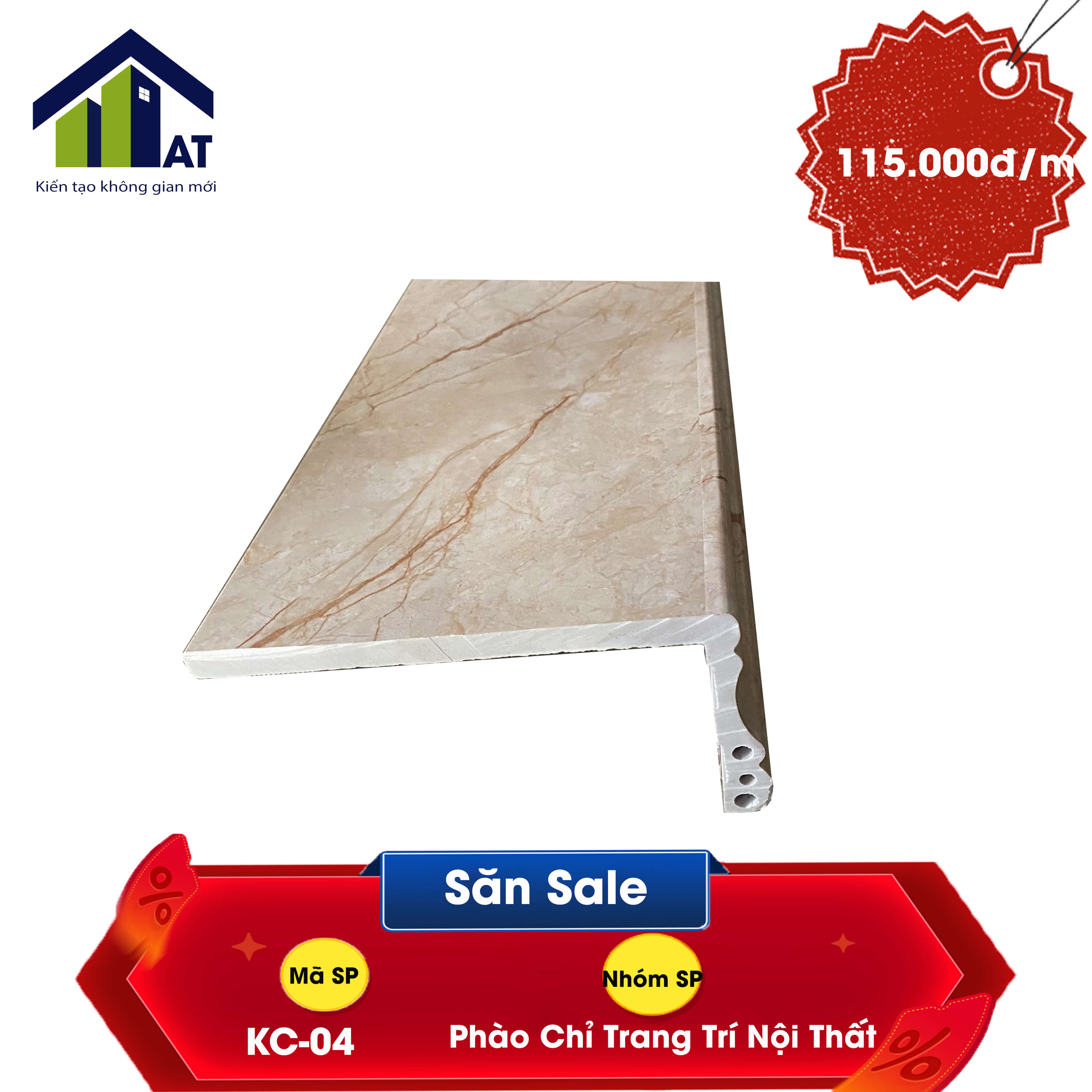 Khung cửa 10cm chỉ đỏ