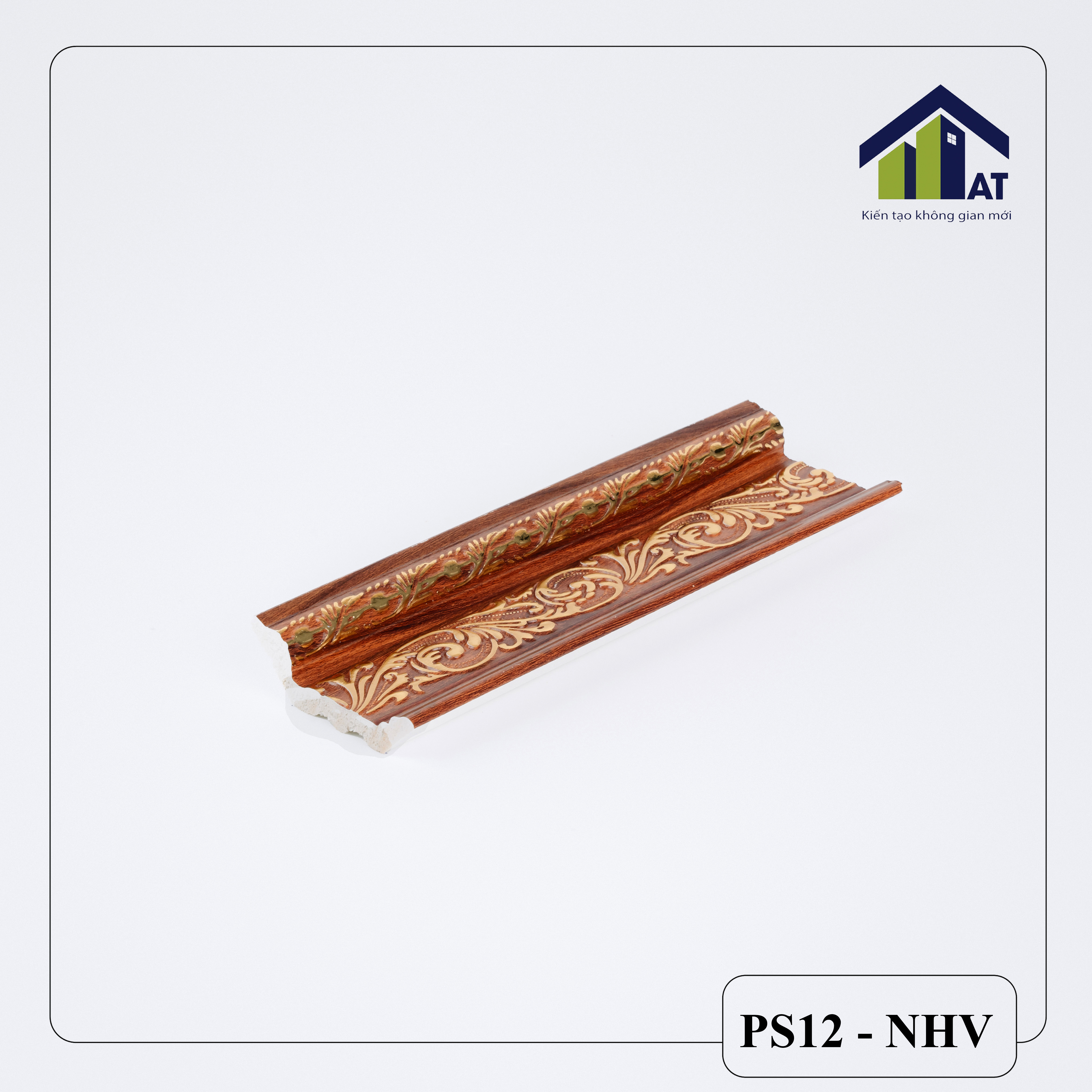 Cổ Trần 7cm Nâu Hoa Văn PS12- NHV