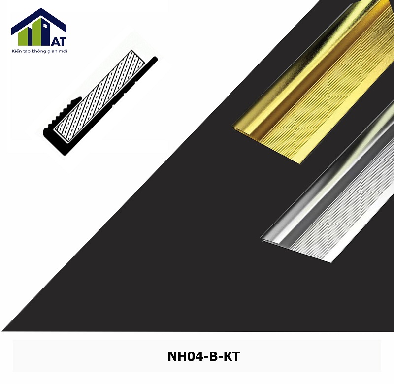 Nẹp Nhôm Kết Thúc Màu Bạc NH04-B-KT