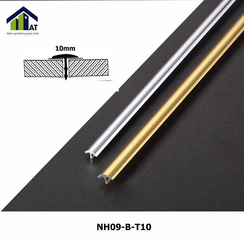 Nẹp Nhôm T10 Màu Bạc NH09-B-T10