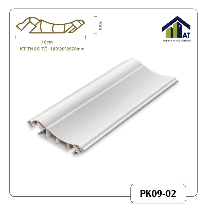 Phào Trần 10cm Trắng Xước PK09-02